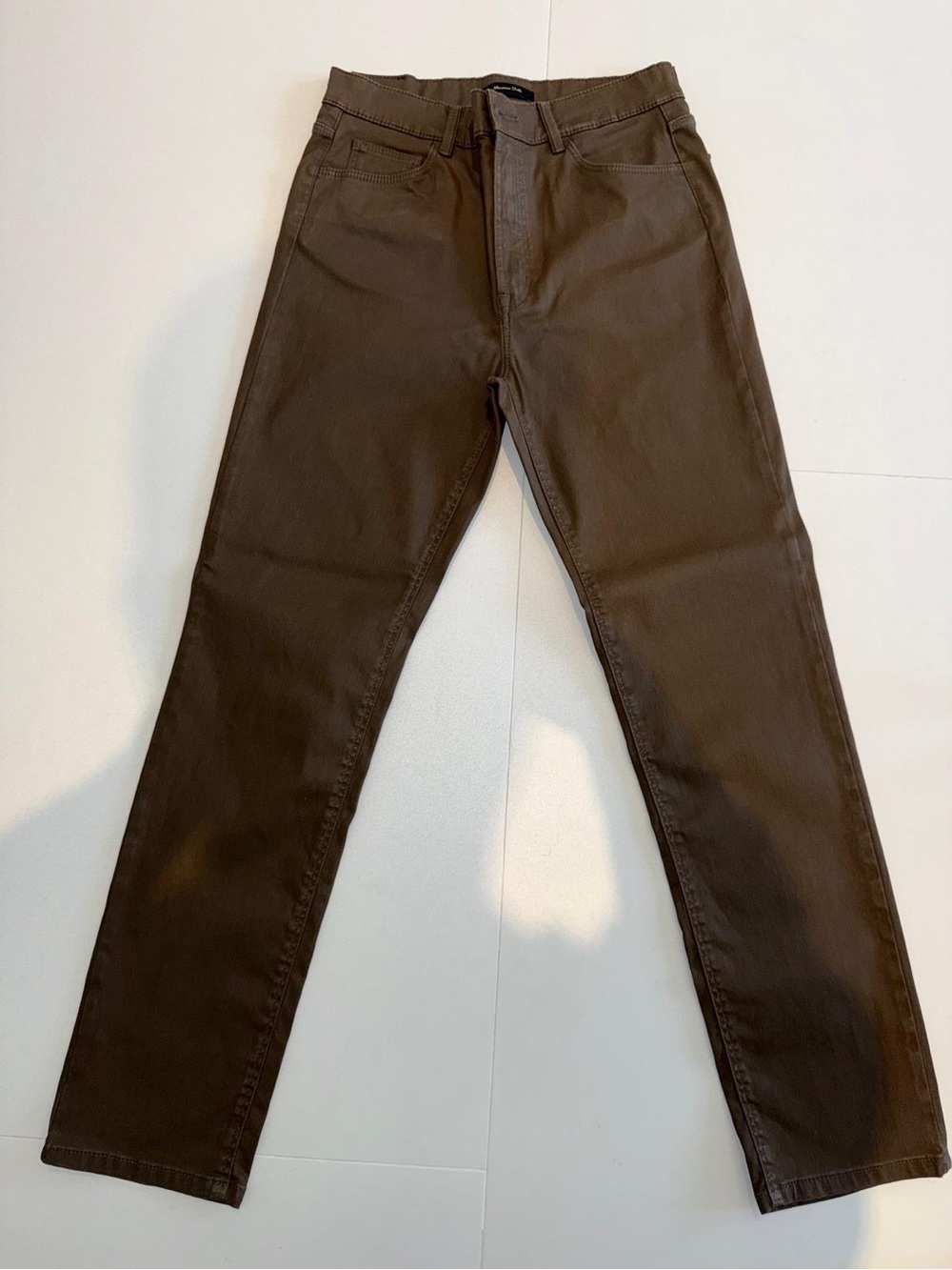 Womens massimo dutti Brown Straight-Leg Jeans